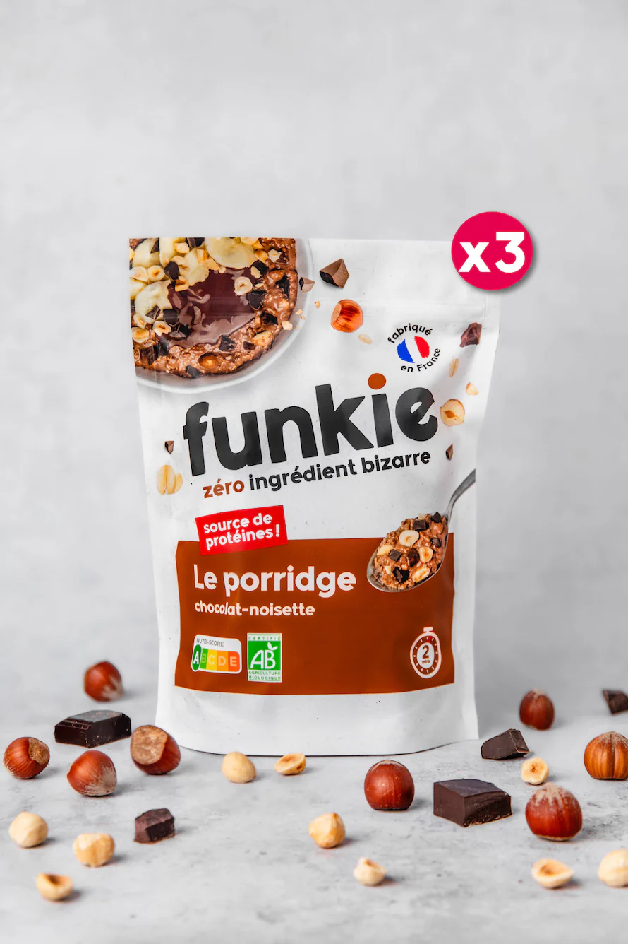 LOT porridges • chocolat-noisette x3